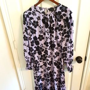 Black and Purple Floral Dress